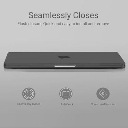 MOSISO Compatible with MacBook Neo Case 13 inch 2026 A3404 A18 Pro Chip | Ultra-Thin Surpass Natural Beauty Seamlessly Closes Protective Hard Shell Case Cover, Crystal Black - color: Crystal Black