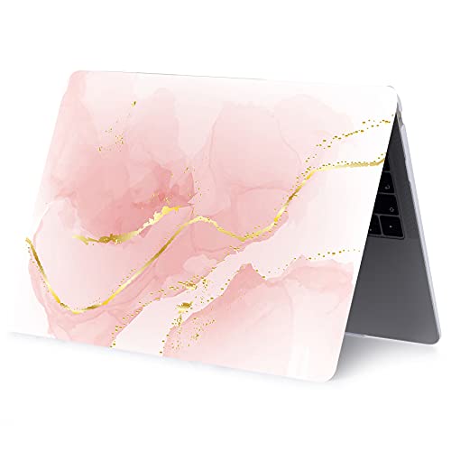 Laptop Case Compatible with MacBook Pro 13 inch with CD-ROM Model: A1278(Old Version 2012/2011/2010/2009/2008), Protective Plastic Hard Shell Case Cover & Keyboard Skin - Pink Marble - color: Pink Marble, size: A1278(Pro 13 w/CD-ROM 2008-2012)