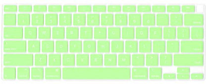 Se7enline Compatible with MacBook Air 13 inch 2023 2022 2021 2020 2019 2018 Keyboard Cover A2237/A2179 Silicone Protective Keyboard Skin Compatible with MacBook Air 13-inch with Touch ID,Melon Green - color: Melon Green
