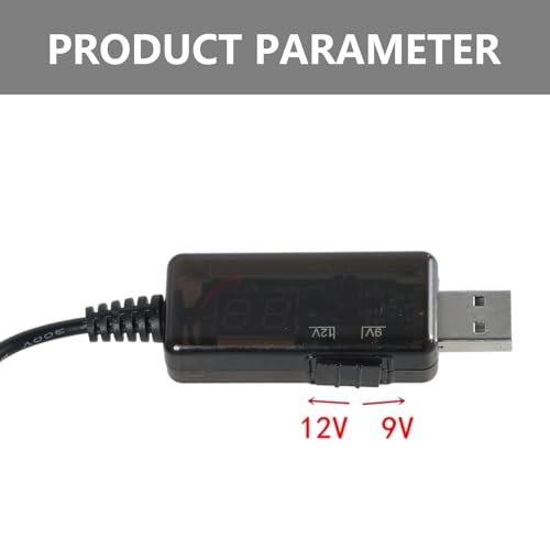 USB Adapter Converter Cable DC5V 9V 12V with 8 Plugs for Router Fan Charging Bank Portable - color: Adjustable 9 12V lin