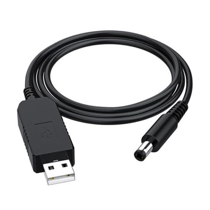 Gebildet DC 5V to DC 12V USB Voltage Step Up Converter Cable Power Supply USB Cable with DC Jack 5.5 x 2.5mm or 5.5 x 2.1mm, USB 5V to DC 12V Cable(100cm) - style: USB to DC