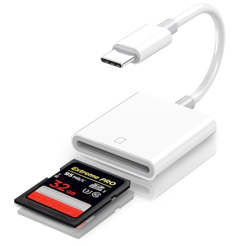 Criello USB C SD Card Reader, Digital Camera Adapter | Type C Camera Adapter for iPhone 15/16/17 Plus/Pro/Max, iPad MacBook/Air iMac/Samsung Galaxy Android