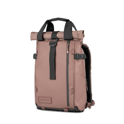 WANDRD PRVKE Rolltop 15L V4 Photography Bundle – Compact Travel Camera Backpack with Essential Camera Cube and Laptop Sleeve - color: Atacama Clay, size: 15L (Photography Bundle), style: Rolltop