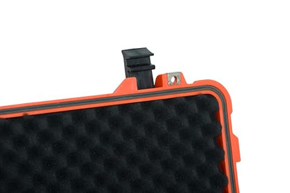 MEIJIA All Weather Rolling Waterproof Protective Case, Hard Camera Case,Dry Case with Retractable Pull Handle and Wheels,Foam Inserted,22 x13.81x9inches (Orange) - color: Orange