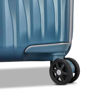 Samsonite UpLIFT X-Large Checked Hardside Luggage with Spinner Wheels - Airline-Approved, TSA Lock, Adjustable Handle System - Polycarbonate Hard Suitcase for Ultra Lightweight Travel - Elemental Blue - color: Elemental Blue, size: X-Large Checked