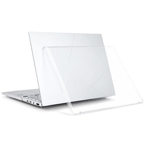 Batianda Crystal Clear Case for ASUS ZenBook 14 OLED 2024 2025 | Fits Model UX3405M / UX3405C / UM3406, Transparent Hard Shell Laptop Cover, Ultra Thin Anti-Scratch Protective Skin - color: Crystal Clear