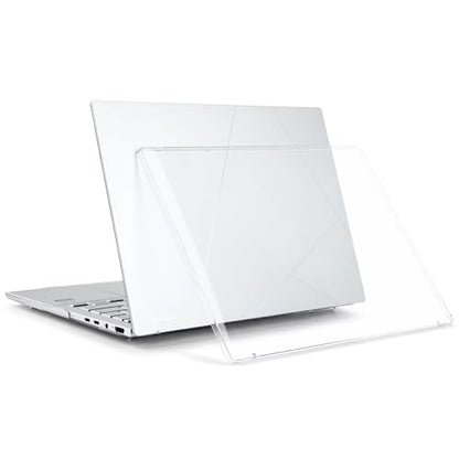 Batianda Crystal Clear Case for ASUS ZenBook 14 OLED 2024 2025 | Fits Model UX3405M / UX3405C / UM3406, Transparent Hard Shell Laptop Cover, Ultra Thin Anti-Scratch Protective Skin - color: Crystal Clear
