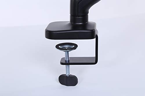 Dual Monitor Arm Desk Mount – Adjustable Height Gas Spring – VESA Mount with C Clamp & Mounting Base – Computer Monitor Stand for Screen up to 32 inch – Holds up to 20 lbs., Black (DMM-24) - size: Dual Arm