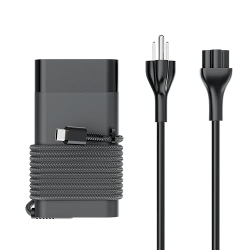 65W USB C Laptop Charger Replacement for HP Laptops Spectre Envy Chromebook | Braided Cable, Overheat Protection, Fast Charging, 10ft Long Power Cord, Type C AC Adapter Fit for HP EliteBook ProBook x360