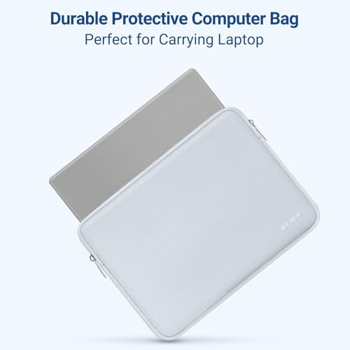 MOSISO Laptop Case 13.3 inch, 13-13.3 inch Laptop Sleeve with Small Case | Compatible with MacBook Air/Pro 13/Pro 14 M5 M4 M3 M2 M1, HP Dell ASUS Lenovo, Neoprene Computer Sleeve Bag, Baby Blue - color: Baby Blue, size: 13.3 inch