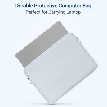 MOSISO Laptop Case 13.3 inch, 13-13.3 inch Laptop Sleeve with Small Case | Compatible with MacBook Air/Pro 13/Pro 14 M5 M4 M3 M2 M1, HP Dell ASUS Lenovo, Neoprene Computer Sleeve Bag, Baby Blue - color: Baby Blue, size: 13.3 inch