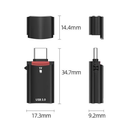 10Gbps USB-C Type-C to USB 3.0 Female OTG & TF Micro-SD Card Reader Adapter for Laptop Tablet Phone - style: USB-C to USB 3.0 OTG