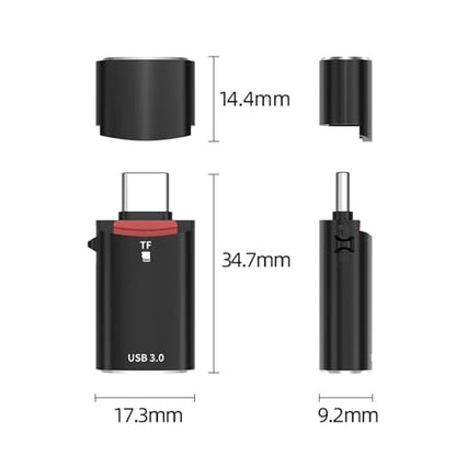 10Gbps USB-C Type-C to USB 3.0 Female OTG & TF Micro-SD Card Reader Adapter for Laptop Tablet Phone - style: USB-C to USB 3.0 OTG