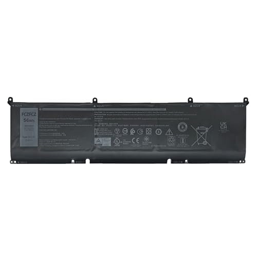 8FCTC Battery 56Wh 4650mAh 69KF2 70N2F 11.4V 3-Cells | Replacement for Dell Alienware M15 R3 R4 R5 M16 R1 M17 R3 / Precision 5550 5560 / XPS 9500 9510 / Inspiron 15 7510 Series - size: 13.05*4.34*1.17 inch 8FCTC