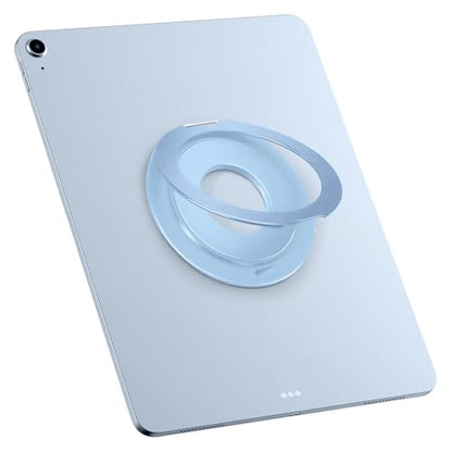 Universal Tablet Mount Ring Holder Stand for iPad | Rotating Desktop Tablet Magnetic Handle Grip Bracket for iPad Pro Air Mini，Galaxy, Fire, Kindle, 6-13" Divice Accessories - color: Blue