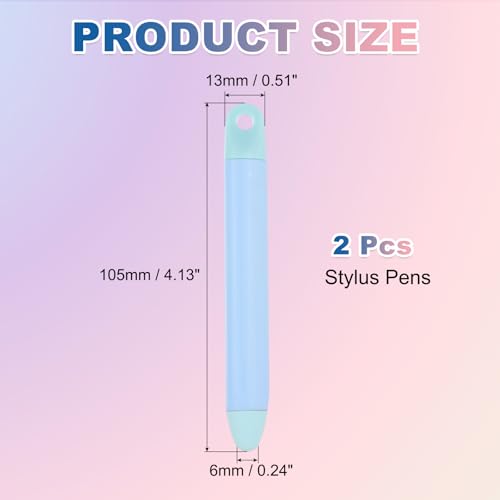 PATIKIL 2Pcs Stylus Pens for Touch Screen, High Sensitivity Universal Pen Capacitive Digital Pens Touchscreen Stylus for Phone Tablets Laptop Touch Screen Devices, Blue - color: Blue