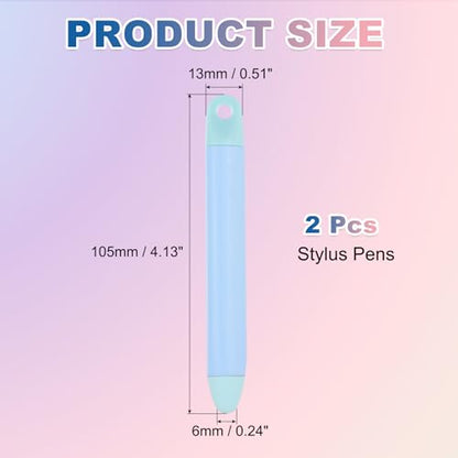 PATIKIL 2Pcs Stylus Pens for Touch Screen, High Sensitivity Universal Pen Capacitive Digital Pens Touchscreen Stylus for Phone Tablets Laptop Touch Screen Devices, Blue - color: Blue