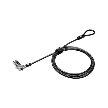 Kensington NanoSaver™ Combination Laptop Lock, Resettable Computer Security Locking Cable for Ultra-thin Laptops for HP Lenovo Asus Acer, Resettable 4-wheel Number Code (K60603WW) - style: Combination Lock