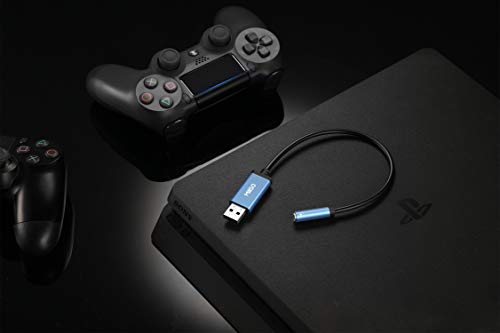 MillSO USB to 3.5mm Audio Jack Adapter, Sapphire Blue TRRS USB to AUX Audio Jack External Stereo Sound Card for Headphone, Speaker, PS4, PS5, PC, Laptop, Desktops - 1 Feet - size: 1 Feet
