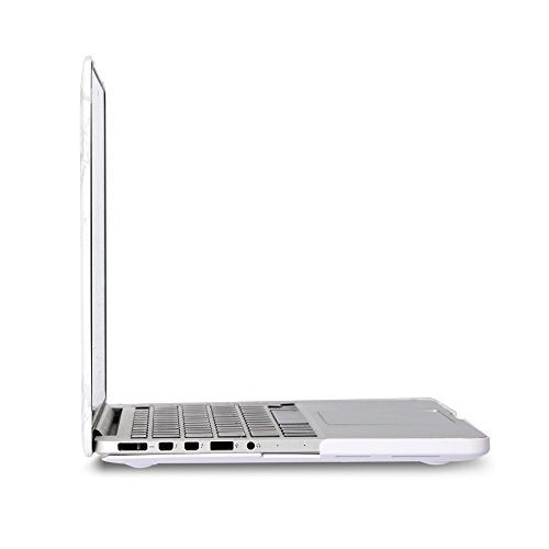 RUBAN for MacBook Pro Retina 13 Inch (A1502 & A1425 Models) 2015 2014 2013 2012, Matte Hard Shell Case & Keyboard Cover, White Marble - color: Marble