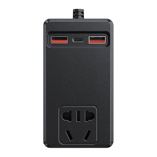 12V/24V Portable Automotive Power Adapter 150W 4 USB Chargers Intelligent Temperature Control for Electronics Road Trips Car Essential Inverter for Laptops