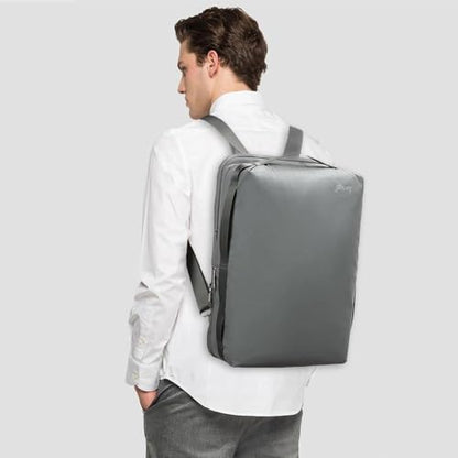 BESMART Waterproof Laptop Backpack 17.3 Inch Shockproof Computer Bag for Men & Women, Lightweight Casual Daypack (GREY) - color: Grey