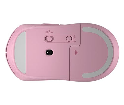 HP 400 Quiet Wireless Mouse, Dual Bluetooth & 2.4GHz, Soft Silicone, Quiet Clicks, Microsoft Wheel, 24-Month Battery, 6000 DPI, Ambidextrous, Eco-Friendly Design, Multi-OS, Pink - color: Pink