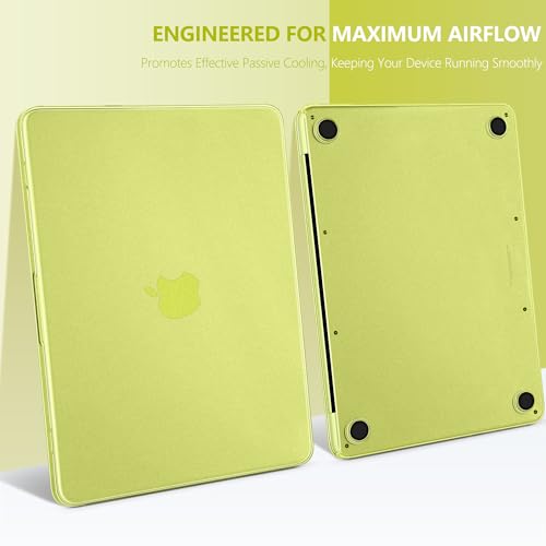 Matte Frosted Compatible with MacBook Neo 13 Inch 2026 (Model A3404 | A18 Pro Chip) | Anti-Crack & Scratch & Fingerprint | 100% Match Official Color Citrus - color: Matte Citrus Clear