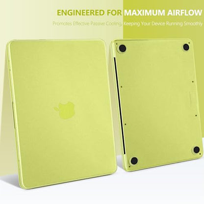Matte Frosted Compatible with MacBook Neo 13 Inch 2026 (Model A3404 | A18 Pro Chip) | Anti-Crack & Scratch & Fingerprint | 100% Match Official Color Citrus - color: Matte Citrus Clear