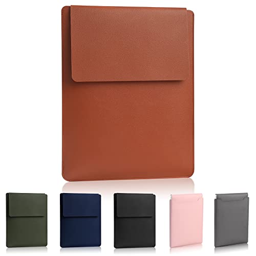 Compatible with Apple 14 inch/13.3 inch Laptop Sleeve, Padded Case, Thin Portable, Versatile Bag - Compatible with 2022 Pro, 2015 Pro, Air-Brown - color: brown
