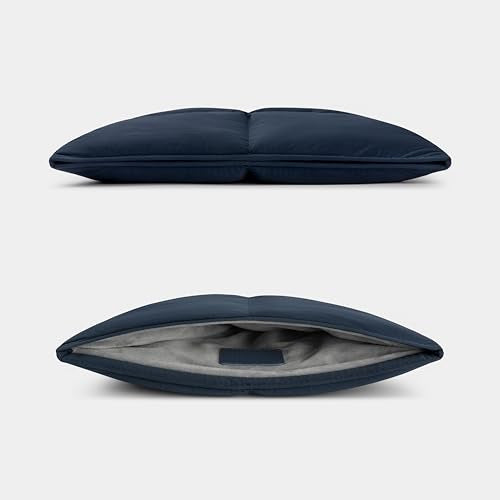 Comfyable Puffy Laptop Sleeve 13 Inch 14 Inch, Quilted Puffer Laptop Carrying Case, Pillow Case Compatible with MacBook Air M4 2025 M3 M2 M1, MacBook Pro M5 M4 Pro/Max, Dark Blue - color: Dark Blue, size: For 13"-14" Mac Air / Mac Pro