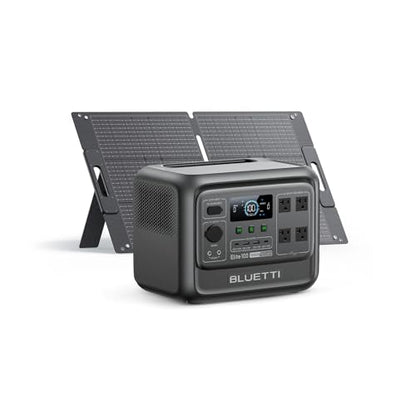 BLUETTI Solar Generator Elite 100 V2 with 100W Solar Panel, 1024Wh 1800W | 3600W Surge, 70 Min Fast Charging, 10ms UPS, LiFePO4 Battery, Portable Power Station for Camping, Emergency, Road Trip - style: Bluetti Elite 100 V2+100W Solar panel