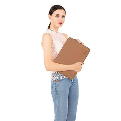 MOSISO Laptop Case 13.3 inch, 13-13.3 inch Laptop Sleeve with Small Case | Compatible with MacBook Air/Pro 13/Pro 14 M5 M4 M3 M2 M1, HP Dell ASUS Lenovo, Neoprene Computer Sleeve Bag, Brown - color: Brown, size: 13.3 inch