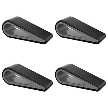 MoKo Laptop/Computer Keyboard Stands, [4 Pack] Tilting Wedge Riser, Black | Anti-Slip Silicone, Stable Kickstand, Ventilated, Portable Elevation Feet for Notebook Keyboard - color: Black
