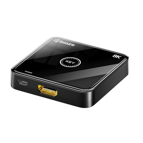 HDMI 2.1 Switcher 2 in 1 Out, 8K@60Hz for Dual Monitors, HDMI Splitter 1 in 2 Out Bi-Directional Switch Support 8K 3D HDR - style: ZH171-C-ZBH
