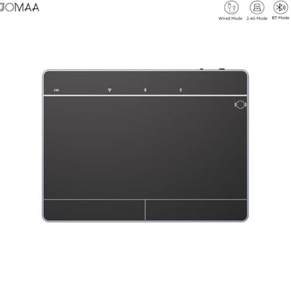 JOMAA Wired&2.4GWireless&Bluetooth Trackpad for Windows 10/11,Rechargeable Touchpad Mouse with Multi-Gesture Support for PC Laptop Computer (Black) - color: Black