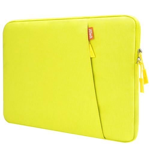 JETech Laptop Sleeve for 13-14Inch MacBook Neo (A18 Pro), MacBook Air/Pro (M1-M5) 2020-2026, 13-13.6 Inch Notebook, Waterproof Shock Resistant Bag Case with Accessory Pocket (Yellow) | For MacBook Neo (A18 Pro), MacBook Air/Pro (M5-M1) 2026-2020, Waterpro