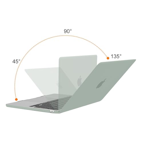 MOSISO Compatible with MacBook Air 13 inch Case M5 2026 M4 M3 M2 2025-2022 | A3449 A3240 A3113 A2681, Hard Shell&Keyboard Cover&Screen Film&Pouch for MacBook Air 13.6 inch Case, Antique Green - color: Antique Green