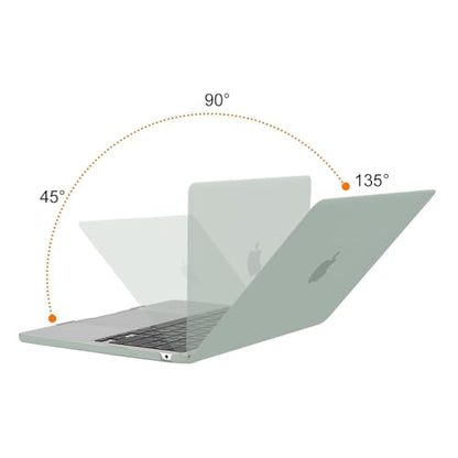 MOSISO Compatible with MacBook Air 13 inch Case M5 2026 M4 M3 M2 2025-2022 | A3449 A3240 A3113 A2681, Hard Shell&Keyboard Cover&Screen Film&Pouch for MacBook Air 13.6 inch Case, Antique Green - color: Antique Green