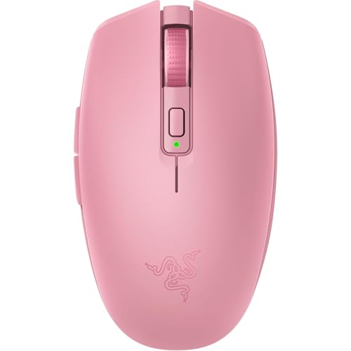 Razer Orochi V2 Wireless Gaming Mouse, PC & Mac, Portable, 60g, Quartz Pink | Bluetooth & 2.4GHz Wireless Connectivity, 18K DPI, Up to 1100 Hr Battery Life - color: Quartz