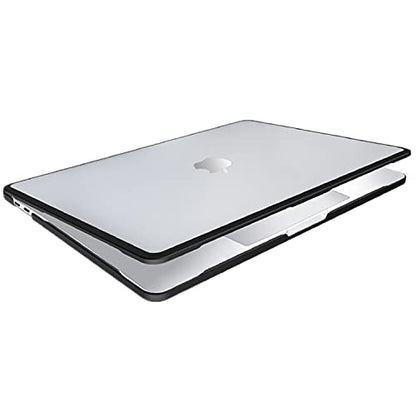 Se7enline Compatible with MacBook Pro Case 13 inch 2024/2023/2022/2021/2020 M1/M2 A2338/A2251/A2289 TPU+PC Laptop Hard Shell Cover with Sleeve Bag&Keyboard Skin&Screen Protector&Dust Plug,Black&Black - color: Black&Black, size: 13 inch (2020-Now Version)