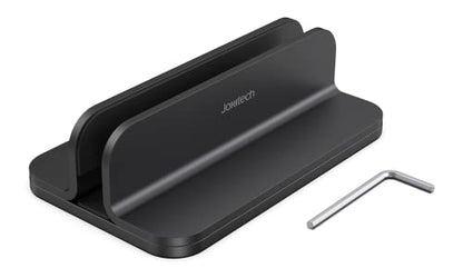Aluminum Laptop Vertical Stand Organizer, Sturdy Laptop Computer Holder Desktop Stand Compatible with new Retina Apple MacBook Pro/Air/Neo, Mac mini & iPad Pro - Black - color: Black