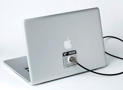 Stop Security Lock Anti-Theft Plate w/Heavy-Duty Steel Cable Lock & Lifetime 24/7 Recovery – Laptops/Tablets/Devices | USA Made