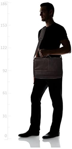 Kenneth Cole REACTION Colombian Leather Slim Single Compartment - color: Dark Brown