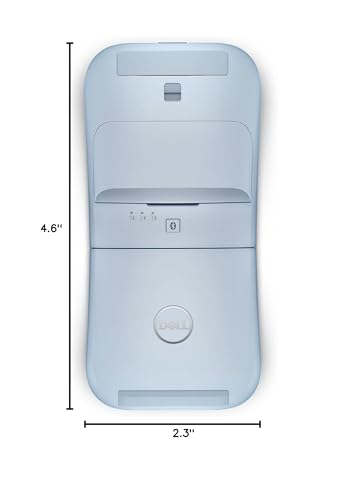 Dell Wireless Gaming Mouse MS700, 4000 DPI, 2 Buttons | Bluetooth 5.0, Optical LED, Touch Scroll, Swift Pair, AAA Batteries, 24 Month Runtime, 3 Year Advanced Exchange, Misty Blue - color: Misty Blue