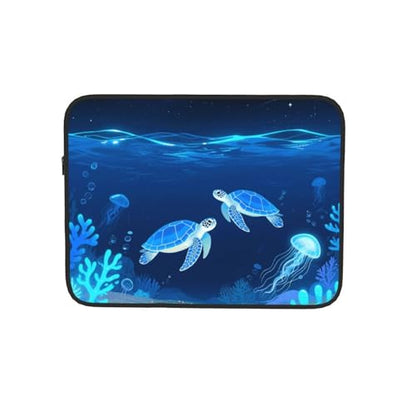 360° Protective Laptop Sleeve Case Shockproof Laptop Cover Blue Turtle Briefcase Carrying Computer Bag 10 inch - size: 10 inch