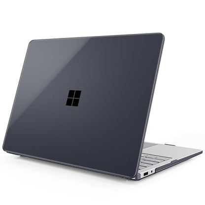 Mektron Clear Case for 2025 Microsoft Surface Laptop Windows 11 Copilot+ PC Surface Laptop 13 Inch Touchscreen Display Cover Fits Model 2095, Crystal Black - color: Crystal Black
