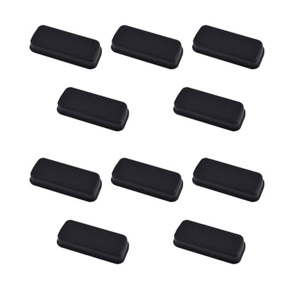 10 PCS DVI Port Anti-dust Plugs, Silicone Covers Caps Stoppers, Port Protector for PC Laptop Notebook Computers, 0.91 x 0.31 (LxW) - size: DVI/Black/10 PCS