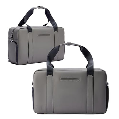 The FTL Lite Mens Gym to Office Bag - 17L Briefcase Gym Bag Hybrid with Shoe Compartment & 16" Laptop Sleeve - Executive Daily Carry & Overnight Duffel for Athletic Business Pros - Gray - color: Stone Grey, style: Lite