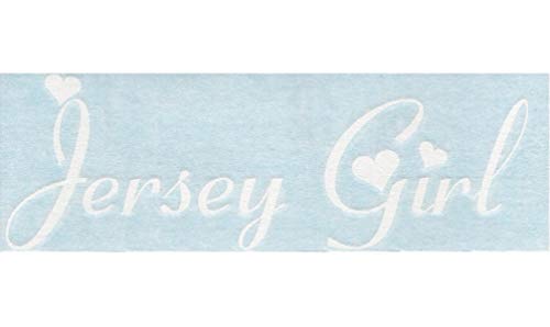 Jersey Girl - New Jersey Girly - Cars Trucks Moped Helmet Hard Hat Auto Automotive Craft Laptop Vinyl Decal Store Window Wall Sticker 10113